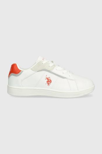 Dětské sneakers boty U.S. Polo Assn. bílá barva