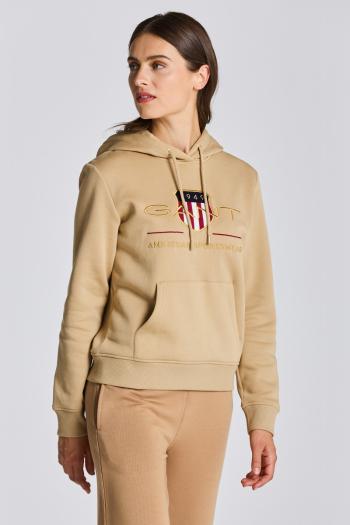 MIKINA GANT ARCHIVE SHIELD SWEAT HOODIE hnědá S