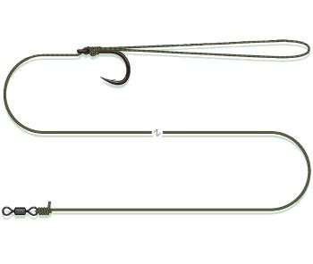 Madcat návazec coated pellet rig sinking - 0,75-1,2 mm - 60 cm 2/0