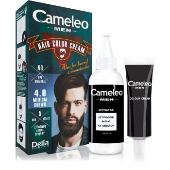 Delia Cosmetics Cameleo Men barva na vlasy odstín 4.0 Medium Brown 30 ml