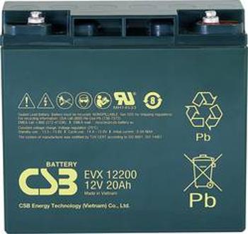 Olověný akumulátor CSB Battery EVX 12200 EVX12200, 20 Ah, 12 V