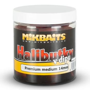 Mikbaits pelety halibutky v dipu 8 mm 150 ml - česnek halibut