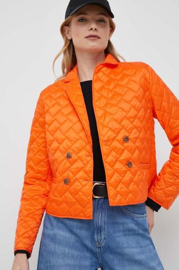 Bunda Rich & Royal dámská, oranžová barva, přechodná