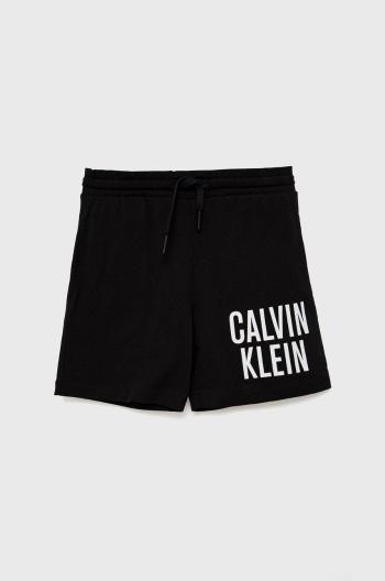 Dětské plážové kraťasy Calvin Klein Jeans černá barva