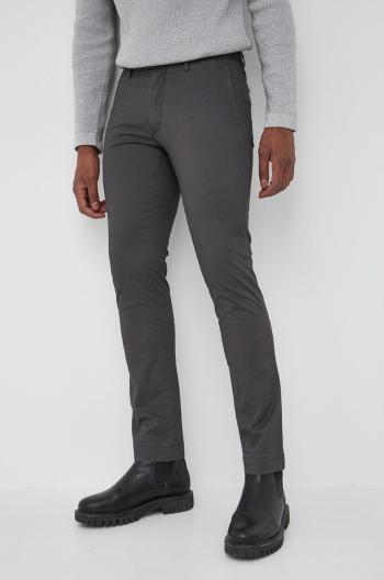 Kalhoty Polo Ralph Lauren pánské, šedá barva, ve střihu chinos