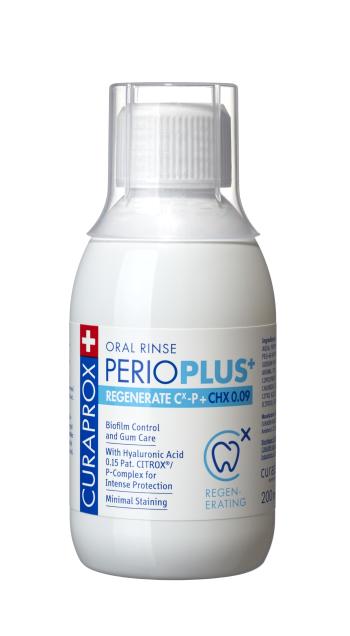 Curaprox Perio Plus+ Regenerate ústní voda (0,09% CHX + HA), 200 ml