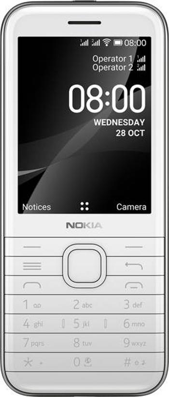 Nokia 8000 4G mobilní telefon opálová, bílá