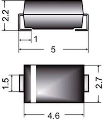 SMD zenerova dioda Semikron Z1SMA30, U(zen) 30 V