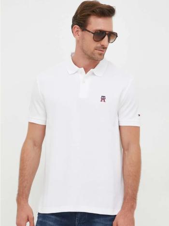 Tommy Hilfiger pánské bílé polo tričko. - XXL (YBR)