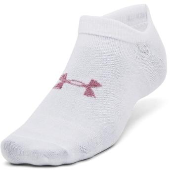 Under Armour ESSENTIAL NO SHOW Unisex ponožky, bílá, velikost