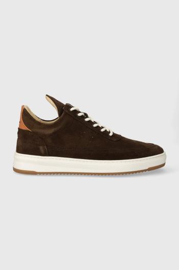 Semišové sneakers boty Filling Pieces Low Top Suede hnědá barva, 10123081933