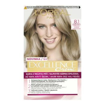 L'Oréal Paris Excellence Creme Triple Protection 48 ml barva na vlasy pro ženy 8,1 Natural Ash Blonde