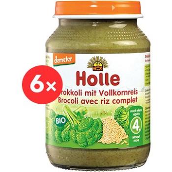 HOLLE BIO Brokolice s celozrnnou rýží 6× 190 g (7640104954927)