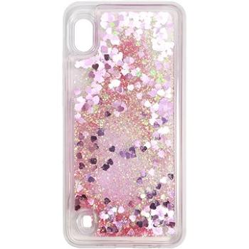 iWill Glitter Liquid Heart Case pro Samsung Galaxy A10 Pink (DIP123_13)