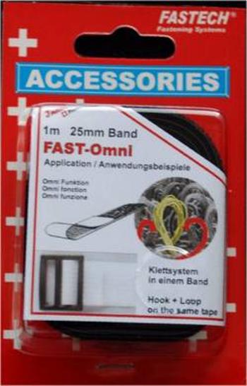 Ke spojování pásek se suchým zipem FASTECH® 671-330-Mod 671-330-Mod, (d x š) 1 m x 25 mm, černá, 1 m