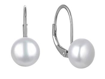 MOISS Elegantní stříbrné náušnice s bílými perlami EP000093-EP000102 1,9 x 1 cm
