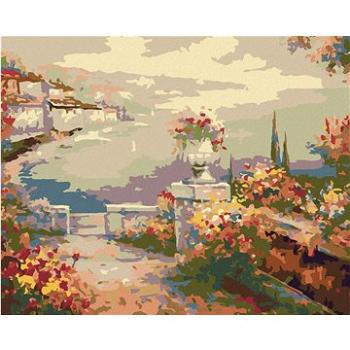 Malování podle čísel - Květinová terasa nad mořem (HRAmal00196nad)