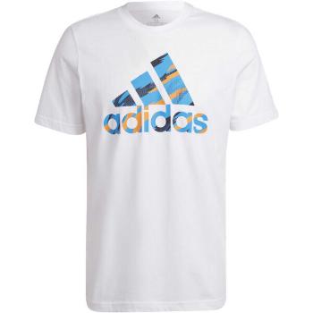 adidas CAMO TEE Pánské tričko, bílá, velikost XL