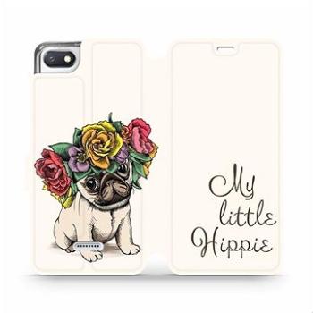 Flipové pouzdro na mobil Xiaomi Redmi 6A - M039P Mopsík My Little Hippie (5903226363858)