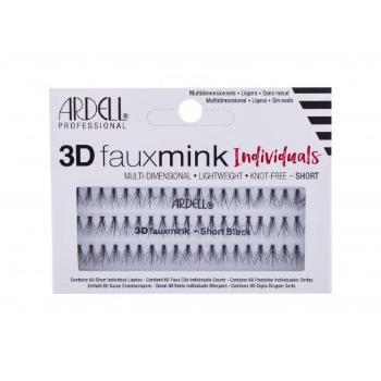 Ardell 3D Faux Mink Individuals Short 60 ks umělé řasy pro ženy Black