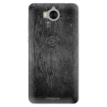 Odolné silikonové pouzdro iSaprio - Black Wood 13 - Huawei Y5 2017 / Y6 2017