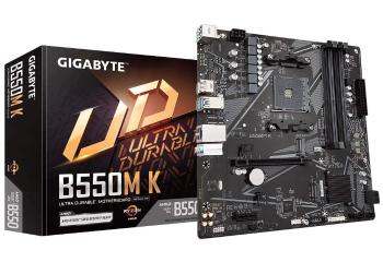 GIGABYTE MB Sc AM4 B550M K, AMD B550, 4xDDR4, 1xDP, 1xHDMI, mATX