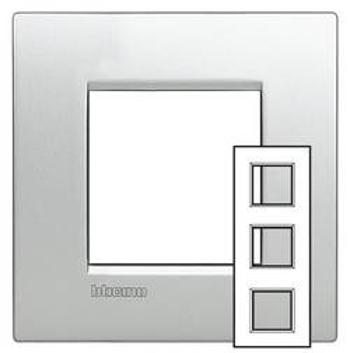 Legrand rám Living&Light hliník LNE4802M3TE