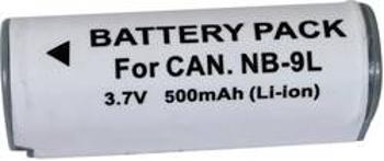 Náhradní baterie pro kamery Conrad Energy NB-9L, 3,7 V, 500 mAh