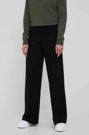 Kalhoty Drykorn dámské, černá barva, zvony, high waist