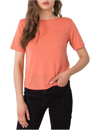 Oranžové dámské tričko s výstřihem na zádech vel. 4XL