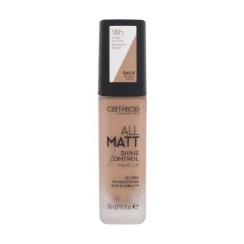 Catrice All Matt 30 ml make-up pro ženy 046 N Neutral Toffee na mastnou pleť; na problematickou pleť s akné