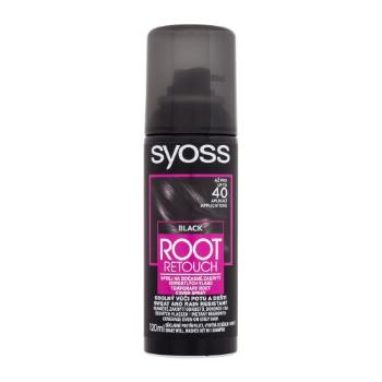 Syoss Root Retoucher Temporary Root Cover Spray 120 ml barva na vlasy pro ženy Black na barvené vlasy