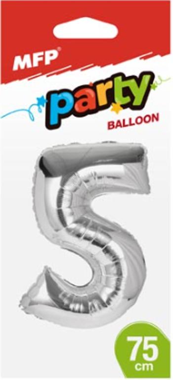 Balónek č.5 nafukovací fóliový 75 cm