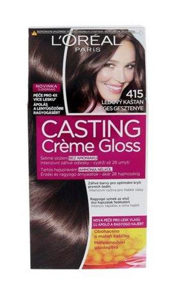Barva na vlasy L´Oréal Paris - Casting Creme Gloss 415 Iced Chocolate 1 ks , Ledový, kaštan