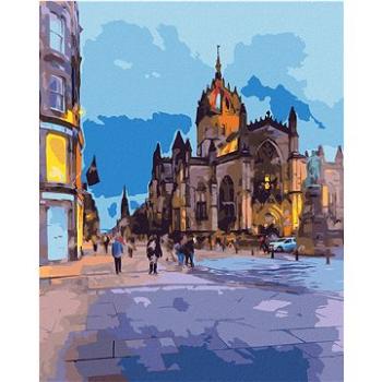 Diamondi - Diamantové malování - POHLED NA KATEDRÁLU ST. GILES V EDINBURGHU, 40x50 cm, Vypnuté plátn (606910B)