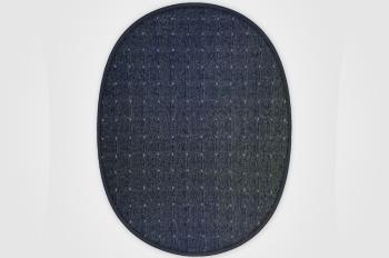 Vopi koberce Kusový koberec Udinese antracit ovál - 60x110 cm Černá