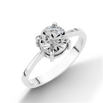 Šperky4U Stříbrný prsten se zirkonem, vel. 55 - velikost 55 - CS2038-55
