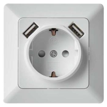 EMOS s USB 2,1A max. SCHUKO