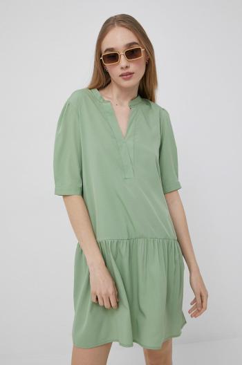 Šaty JDY zelená barva, mini, jednoduchý