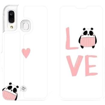 Flipové pouzdro na mobil Samsung Galaxy A40 - MH09S Panda LOVE (5903226864447)