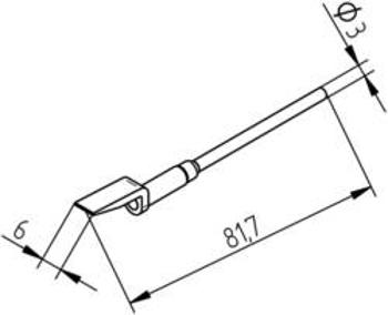 Odsávací hrot Ersa 0452EDLF060/SB Velikost hrotů 6 mm, 1 ks