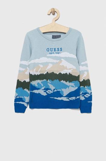Dětský bavlněný svetr Guess lehký