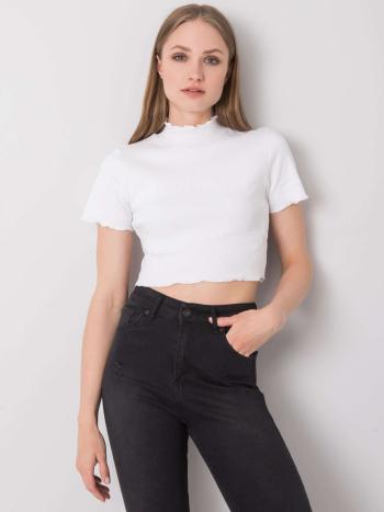 BÍLÝ DÁMSKÝ CROP TOP S LÍMEČKEM RV-TP-6693.90-WHITE Velikost: L