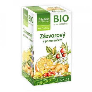 Apotheke BIO Zázvorový čaj s pomerančem nálevové sáčky 20x1,5 g