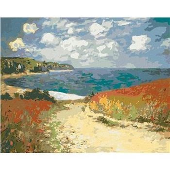 Diamondi - Diamantové malování - CESTA DO POURVILLE (CLAUDE MONET), 40x50 cm, Vypnuté plátno na rám (606243B)