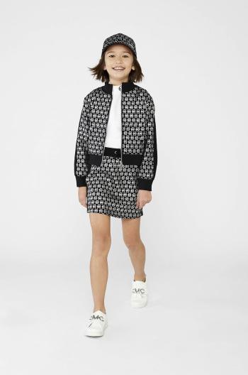 Dětská sukně Michael Kors černá barva, mini