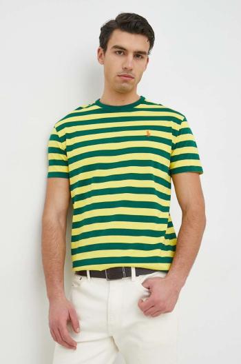 Bavlněné tričko Polo Ralph Lauren , žlutá barva