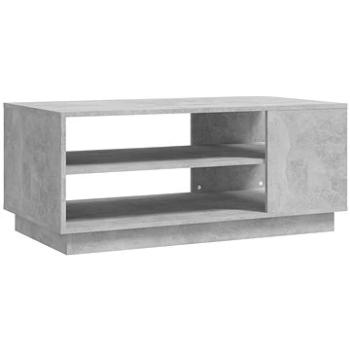 SHUMEE Konferenční stolek betonově šedý 102 × 55 × 43 cm dřevotříska, 810284 (810284)