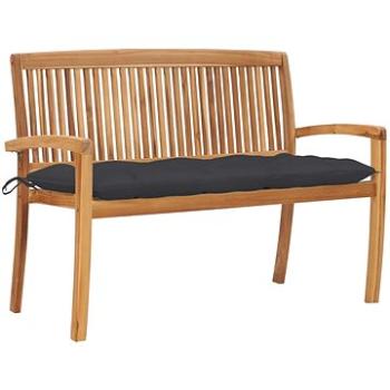 SHUMEE Stohovatelná lavice s poduškou 128,5 cm teak 3063294 (3063294)