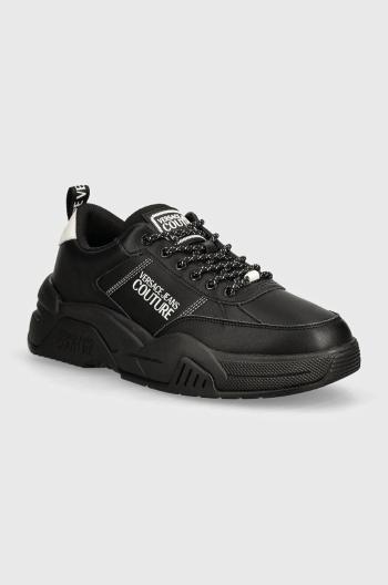 Kožené sneakers boty Versace Jeans Couture Stargaze černá barva, 77YA3SF1 ZP326 899